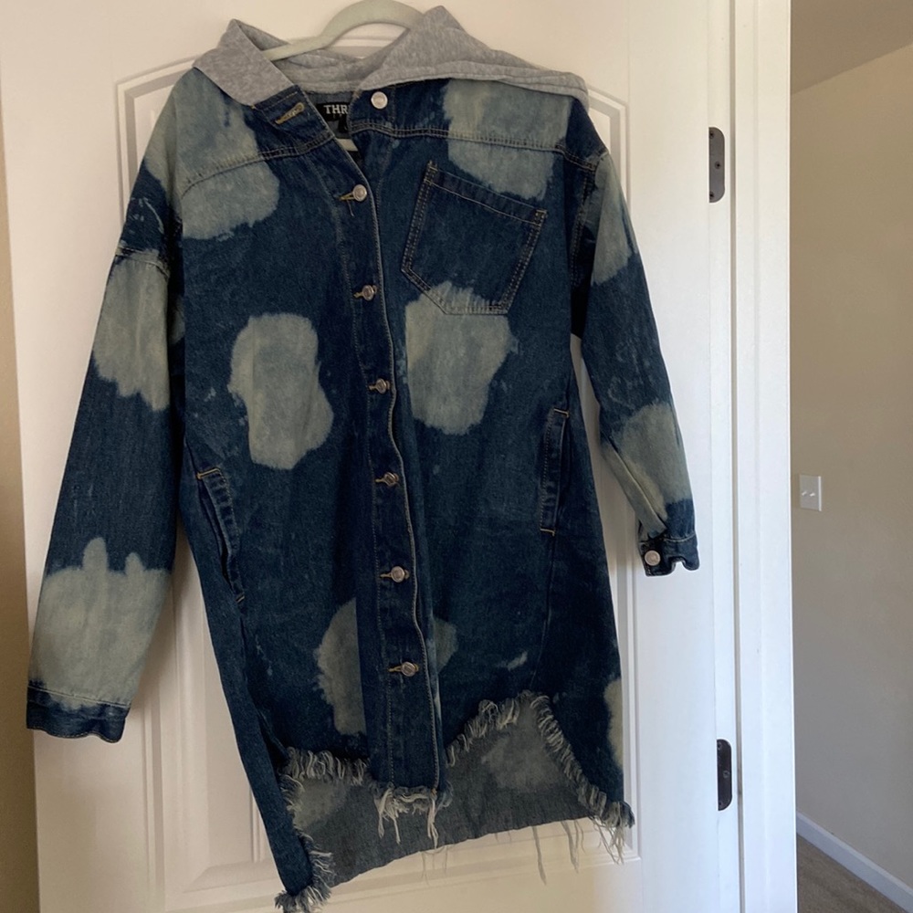 Thrill jeans denim jacket size L